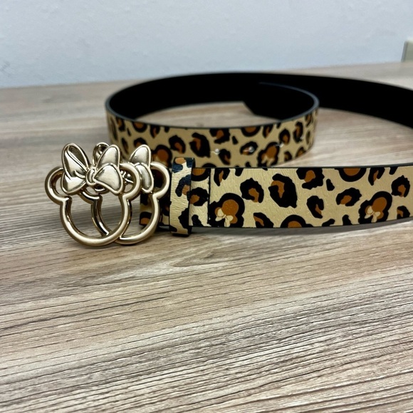 Disney Minnie Mouse Animal Print Belt - Picture 2 of 10